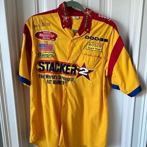 Stacker 2 Kenny Wallace signed pit crew Winston cup shirt 2003 VINTAGE NASCAR